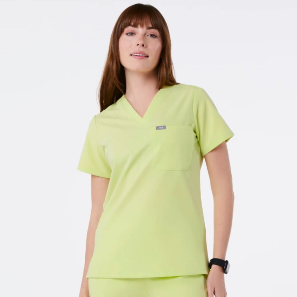 Figs Catarina Scrub Top. Sea Mist XL